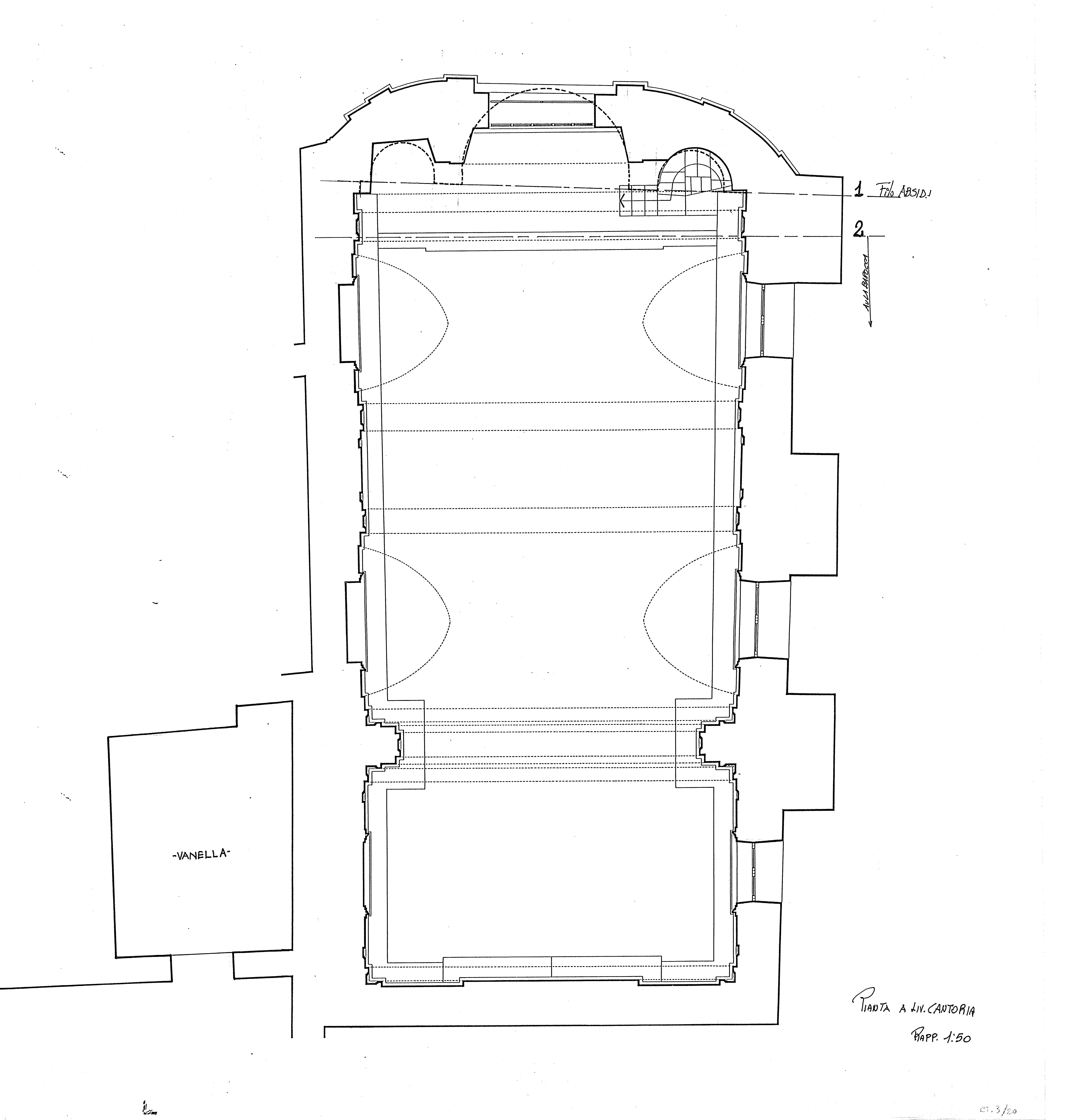 Pianta a livello cantoria