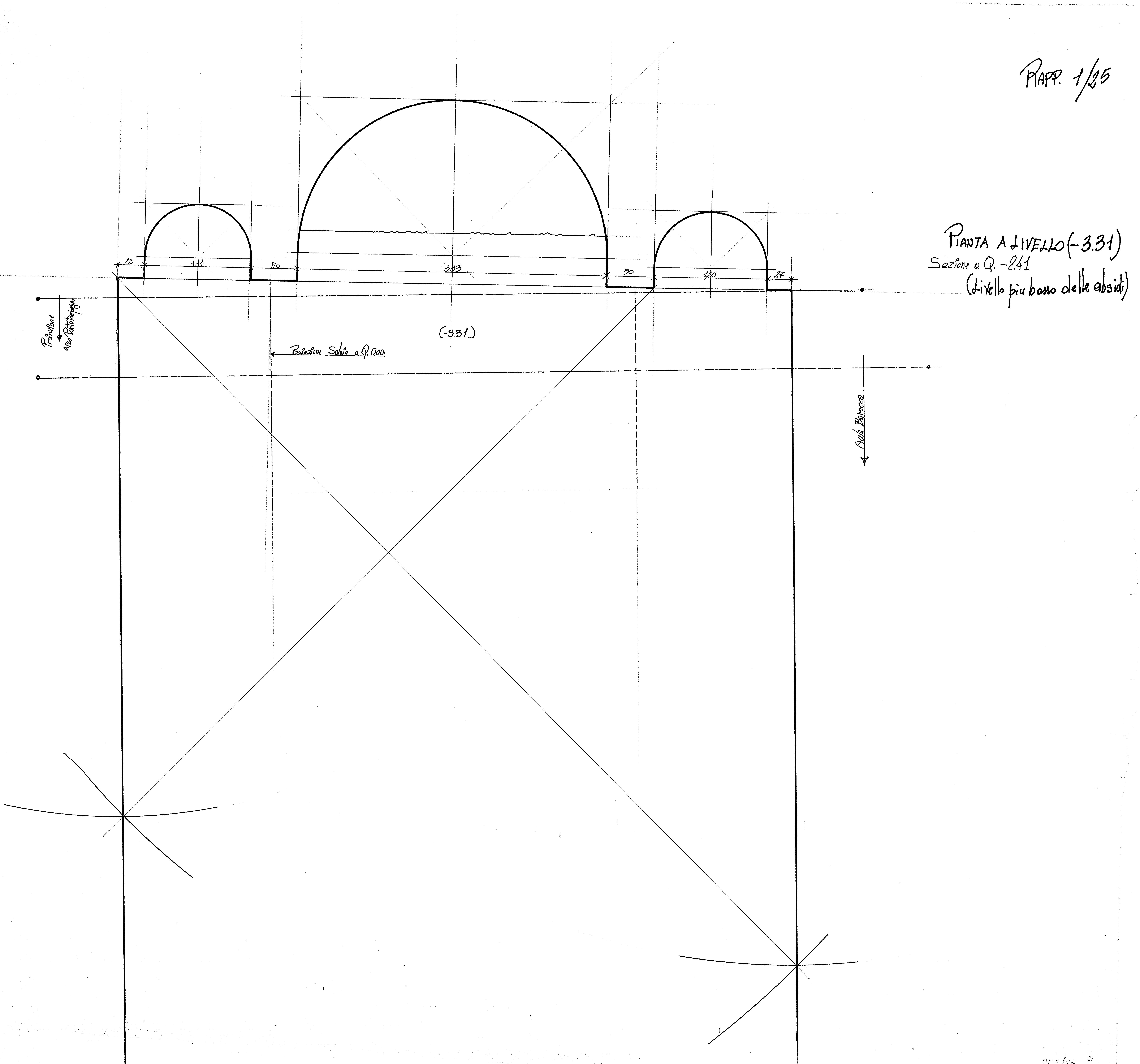 Pianta a livello -3,31