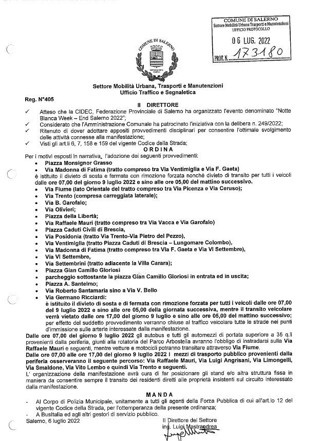 Dispositivo di traffico