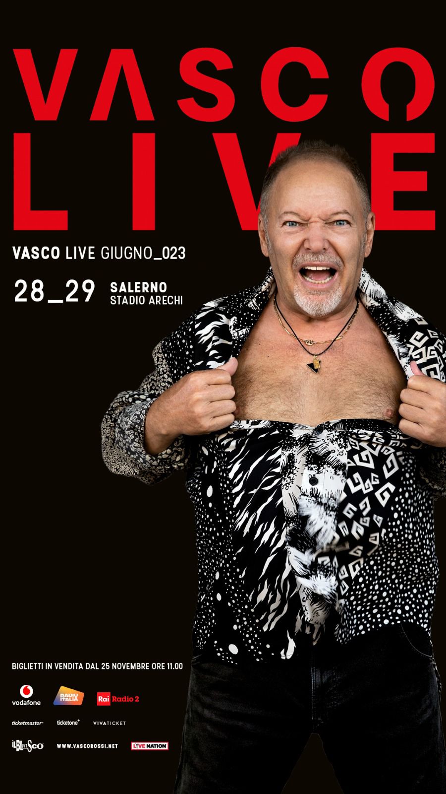 Locandina Vasco Live