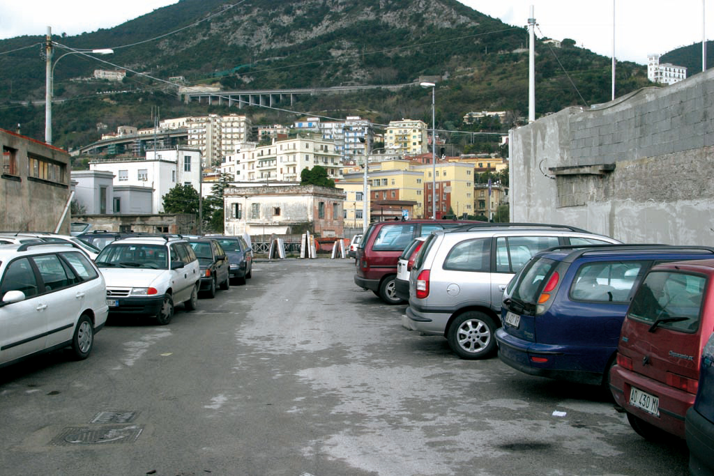 L'area della costruenda Piazza della Liberta' prima dell'apertura del cantiere