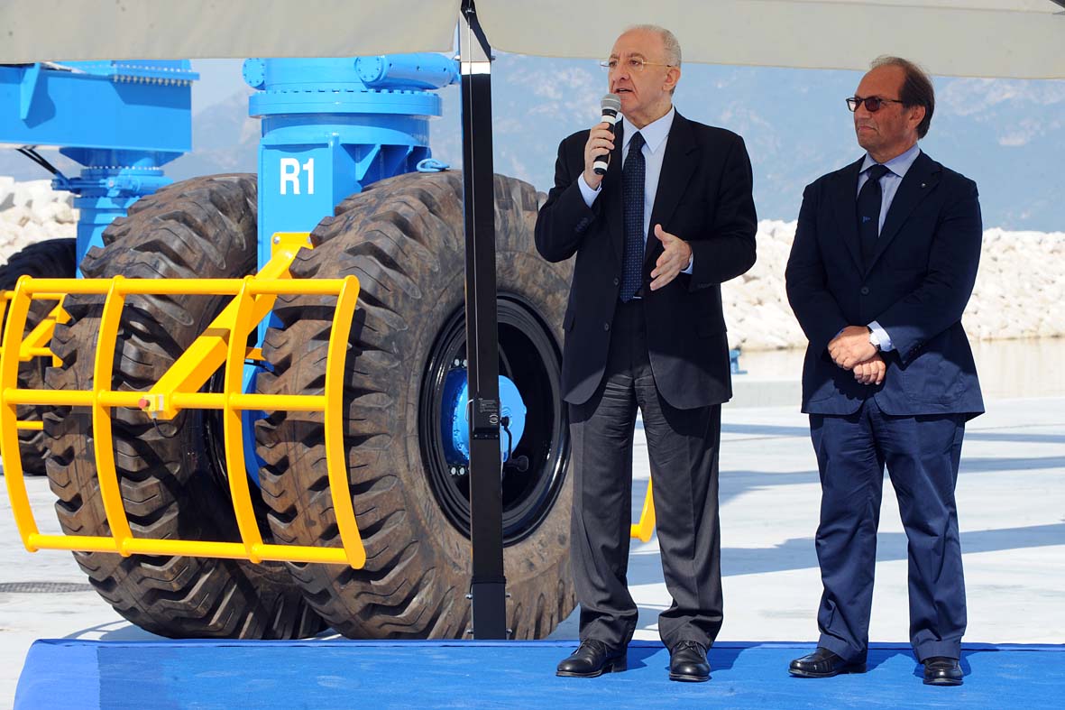 Inaugurazione del cantiere navale Marina d'Arechi