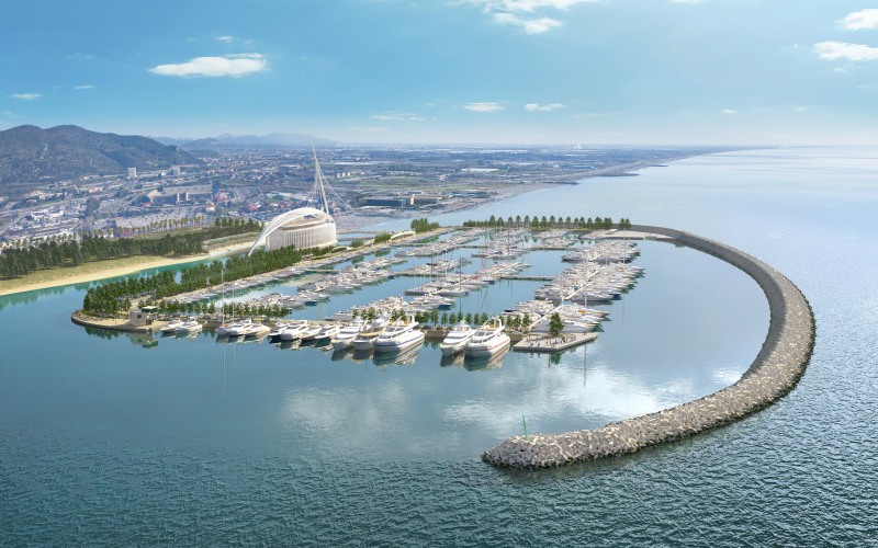 Marina d'Arechi Port Village. Apertura del cantiere, 9 luglio 2010