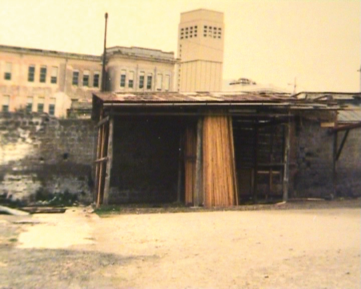 L'area della costruenda Piazza della Liberta' prima dell'apertura del cantiere