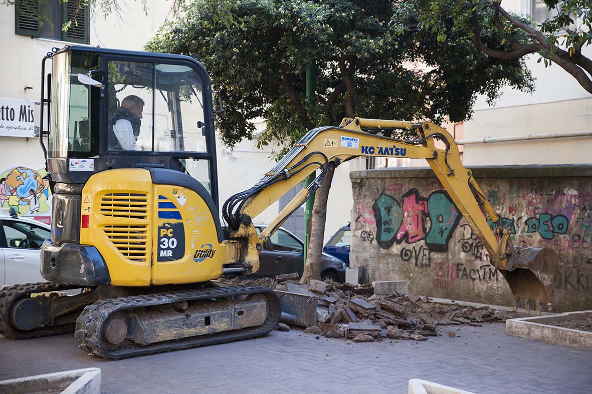Al via i lavori di riqualificazione dei giardini di Piazzetta Cacciatore