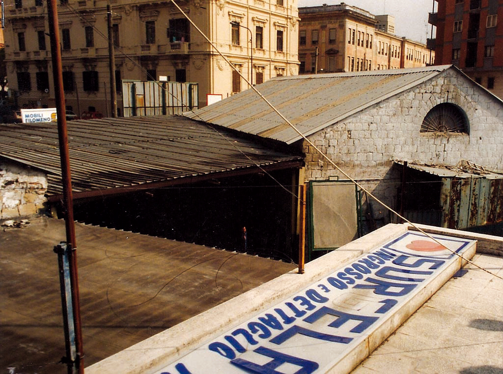 L'area della costruenda Piazza della Liberta' prima dell'apertura del cantiere