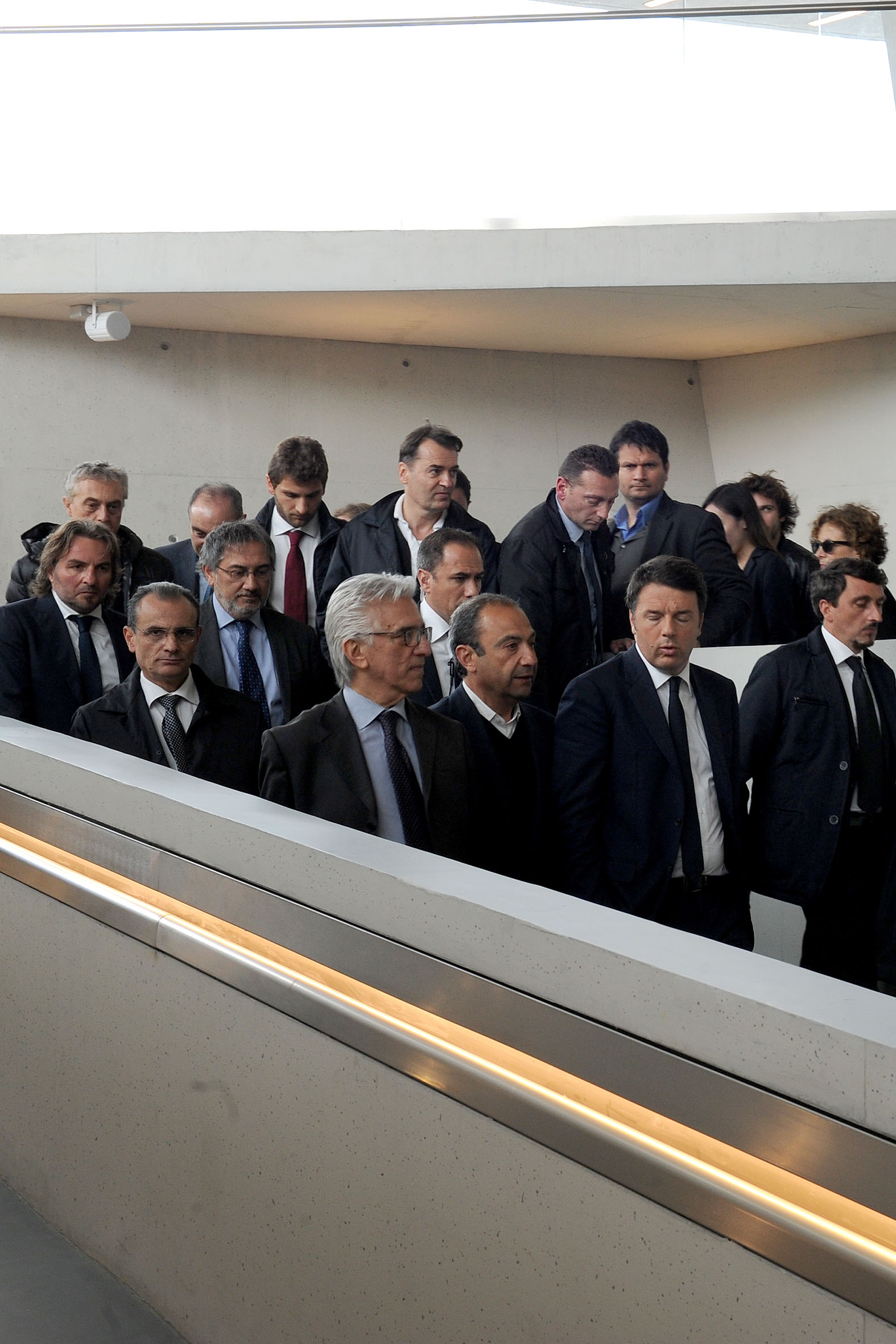 Il Premier Renzi visita la Stazione Marittima di Zaha Hadid