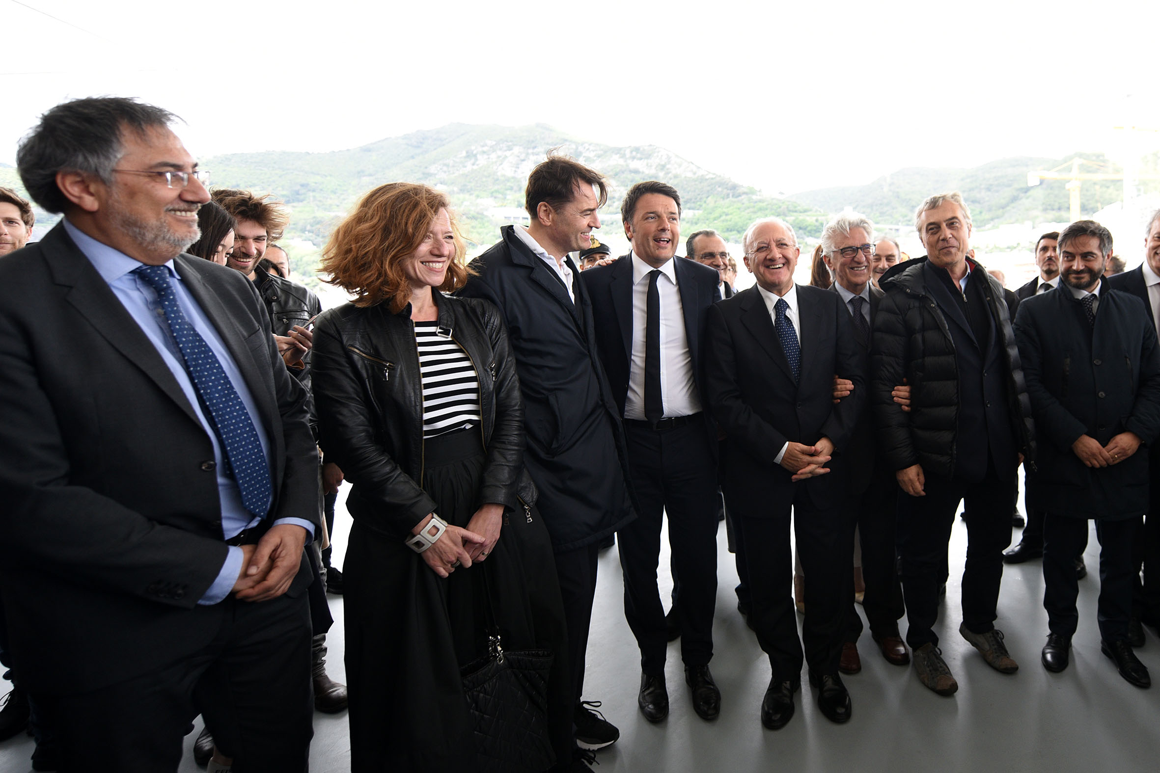 Il Premier Renzi visita la Stazione Marittima di Zaha Hadid