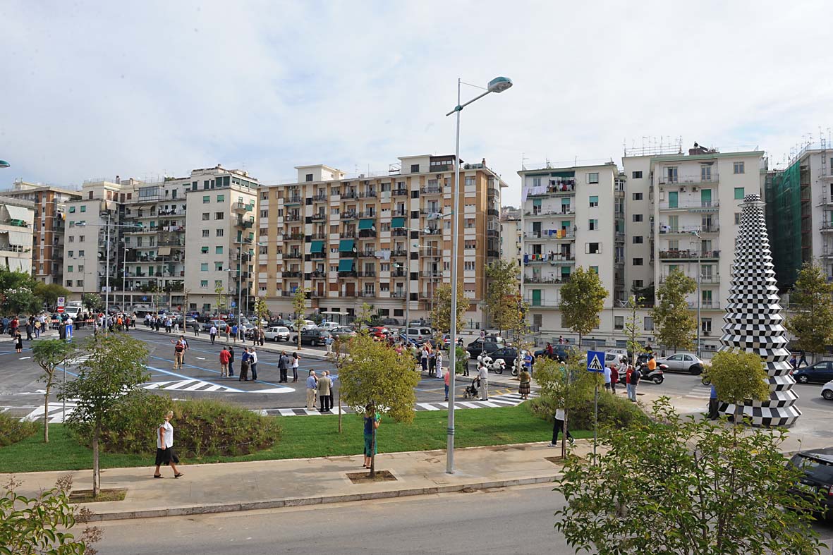 Visita al cantiere della Cittadella Giudiziaria e inaugurazione del parcheggio. Salerno, 18 settembre 2010