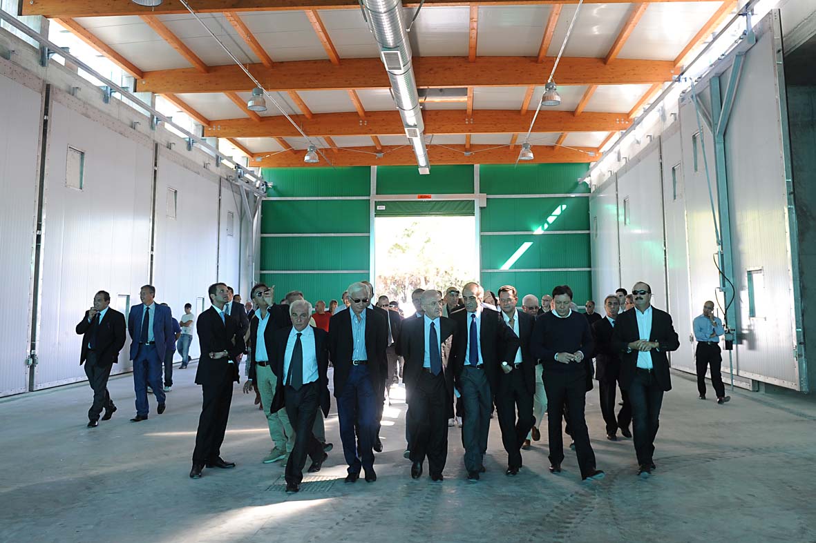 Il Sindaco De Luca inaugura l'impianto di Compostaggio. Salerno, 20 settembre 2010