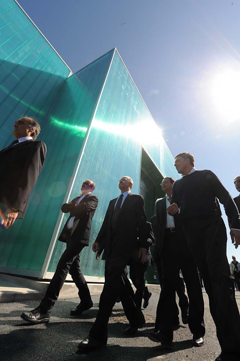 Il Sindaco De Luca inaugura l'impianto di Compostaggio. Salerno, 20 settembre 2010