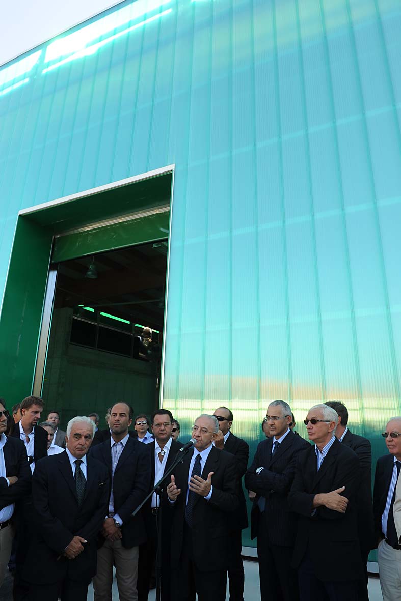 Il Sindaco De Luca inaugura l'impianto di Compostaggio. Salerno, 20 settembre 2010
