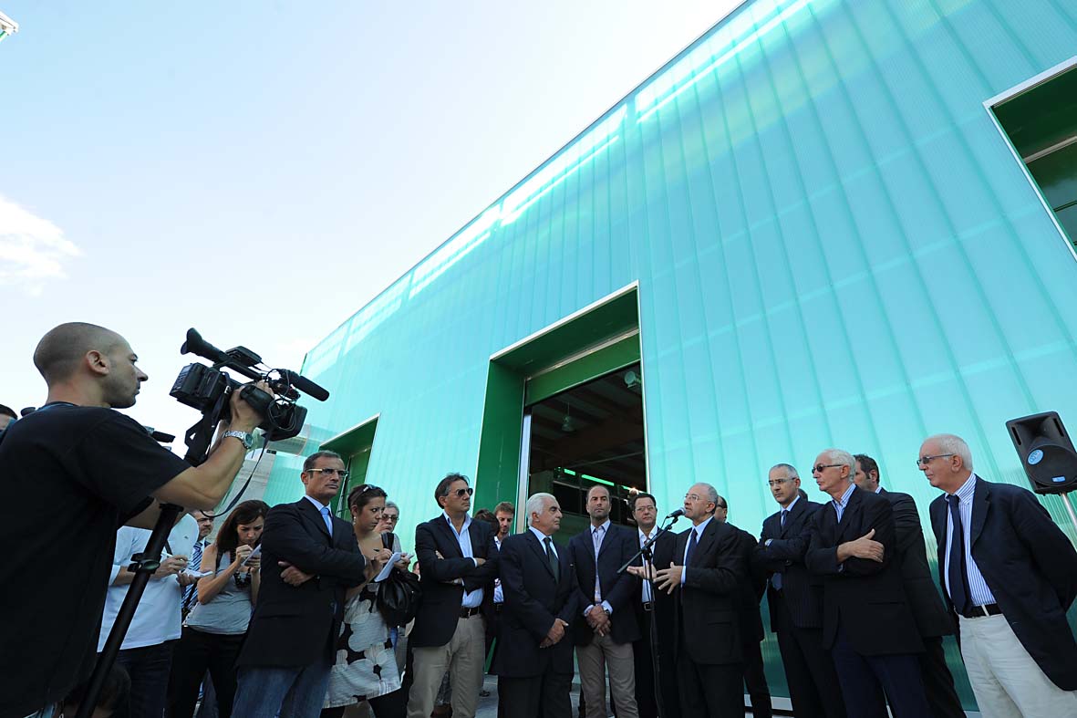 Il Sindaco De Luca inaugura l'impianto di Compostaggio. Salerno, 20 settembre 2010