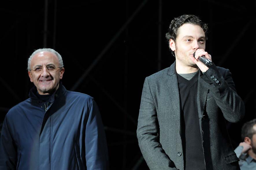 Capodanno in piazza a Salerno. Piazza della Liberta', 31 dicembre 2009
