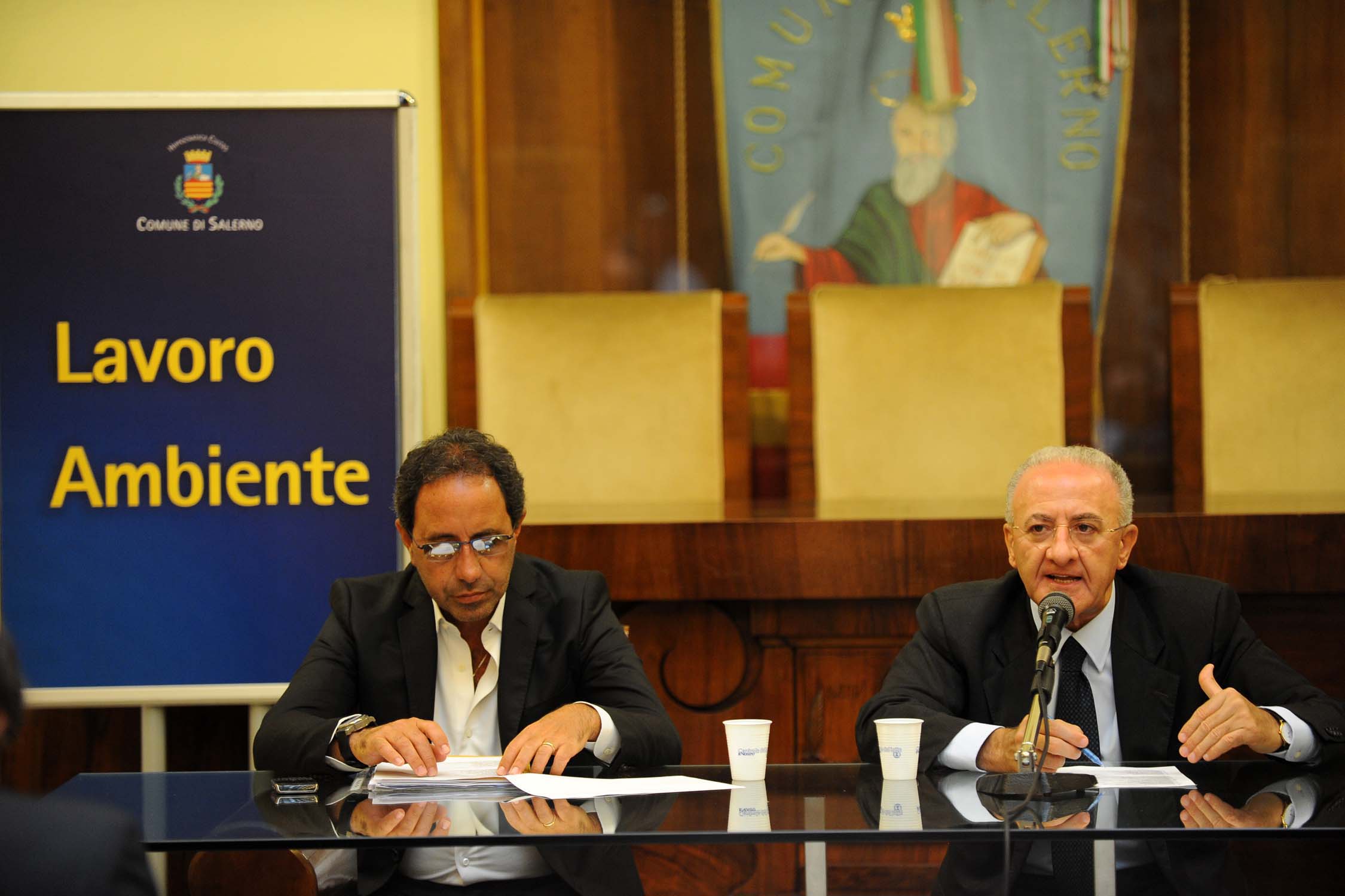 San Matteo 2010: conferenza stampa di presentazione del programma di opere  e lavori pubblici per Salerno