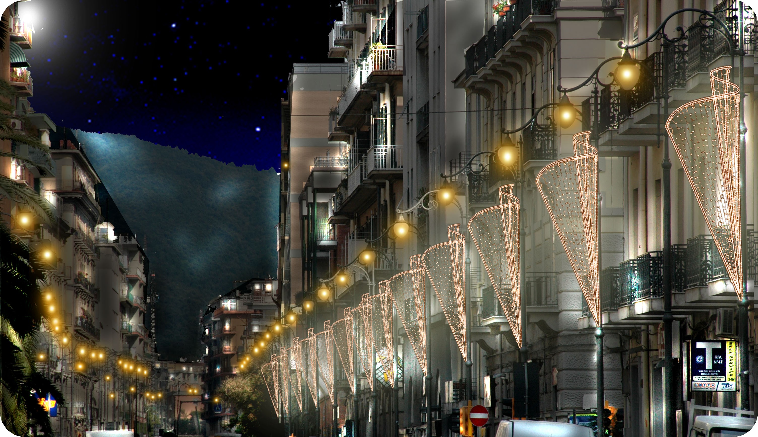 Salerno, Notti di Luce 2008. Corso Garibaldi