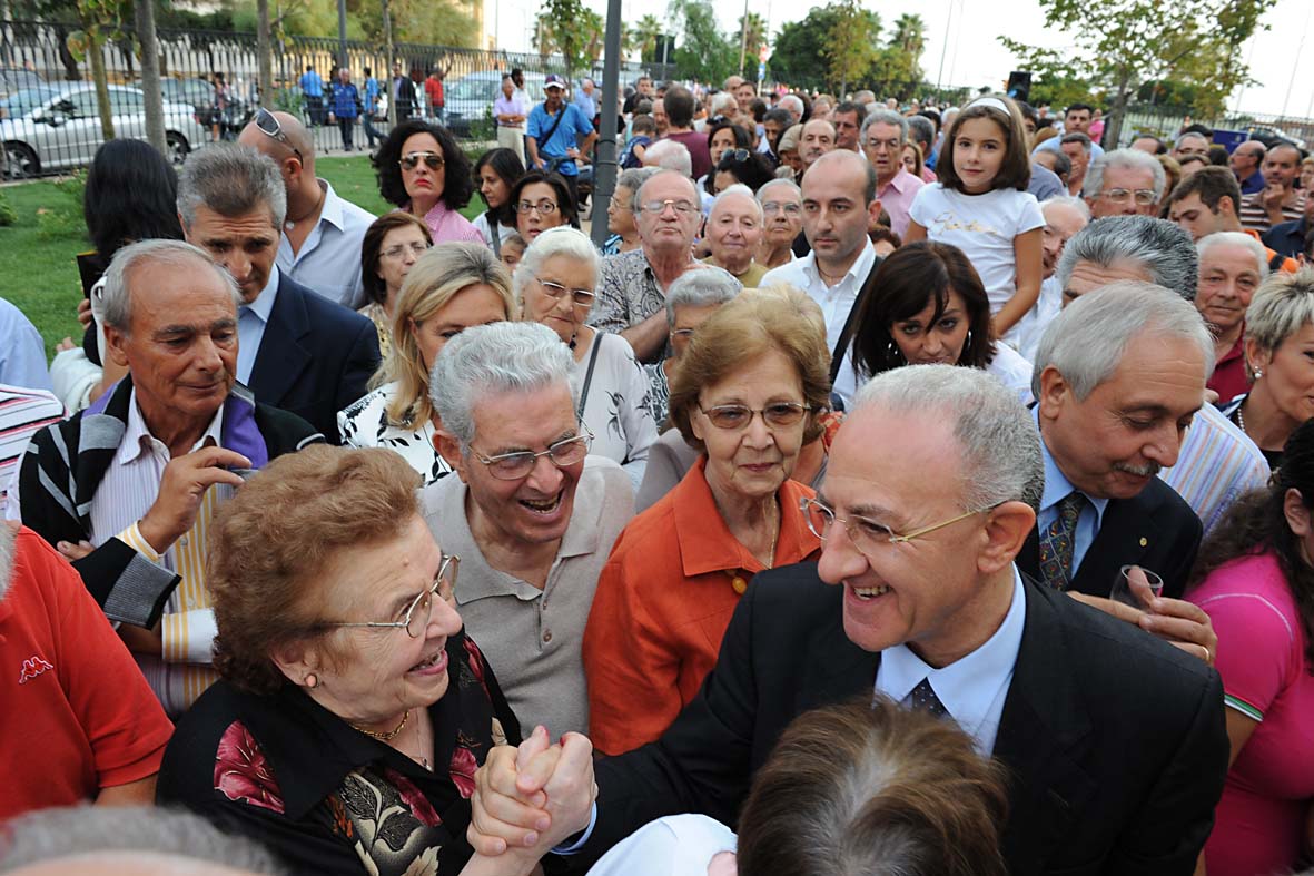 Inaugurazione dei Giardini La Carnale a Torrione. Salerno, 18 settembre 2010