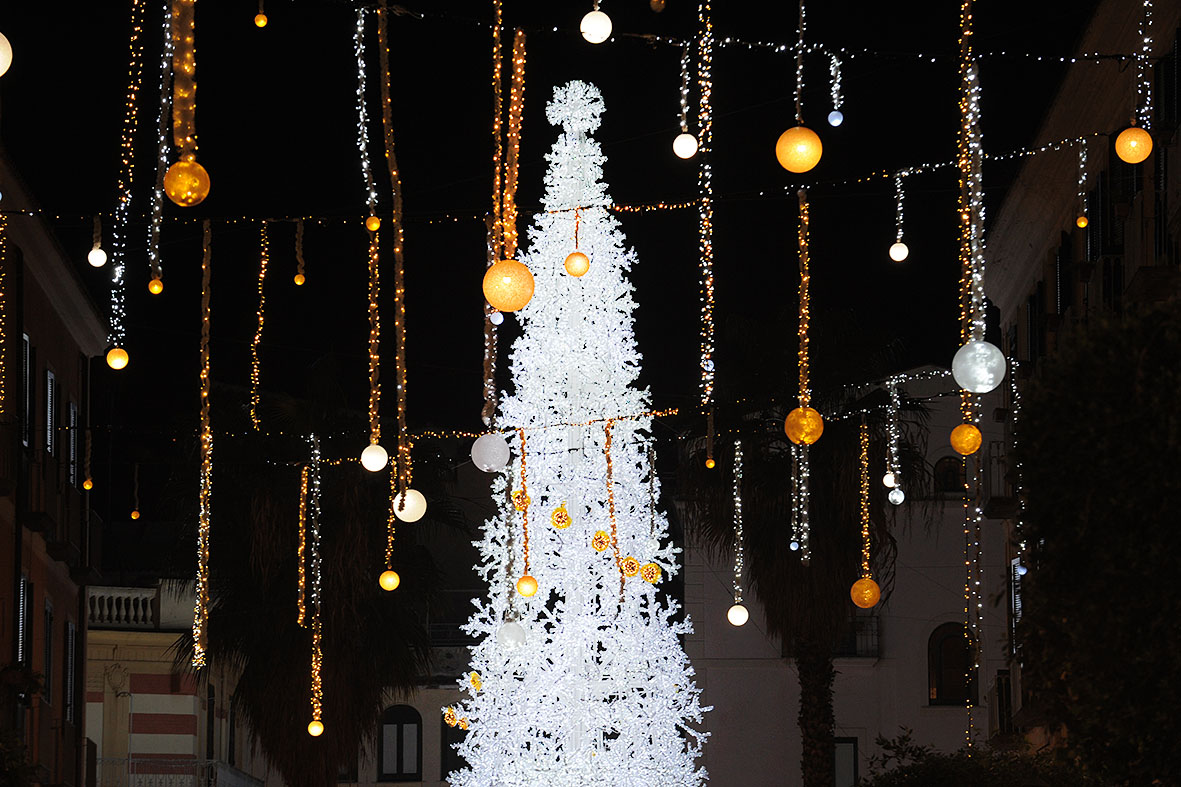 Si illuminano le opere natalizie di Luci d'Artista