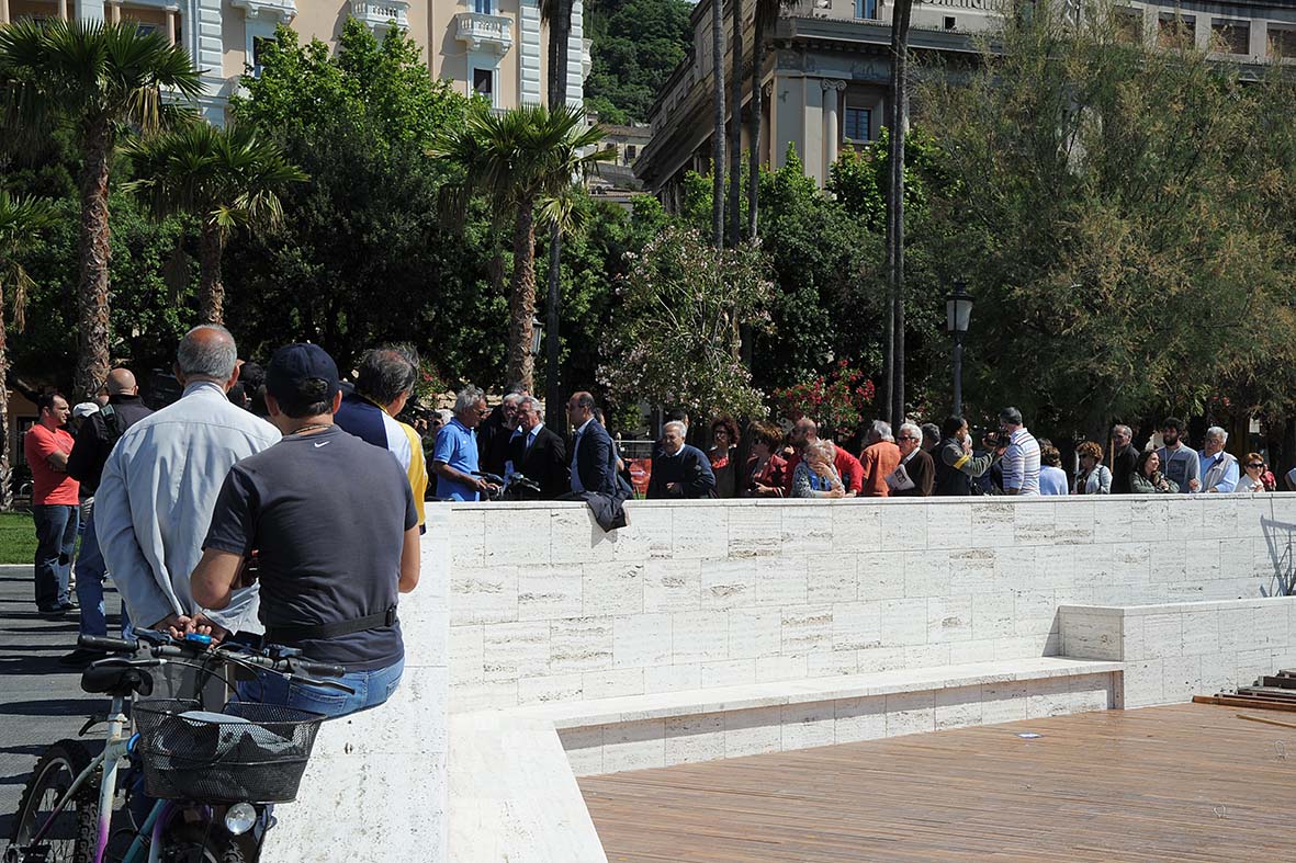 Partono le operazioni preliminari per l'installazione del cantiere della passeggiata di Piazza della Liberta'