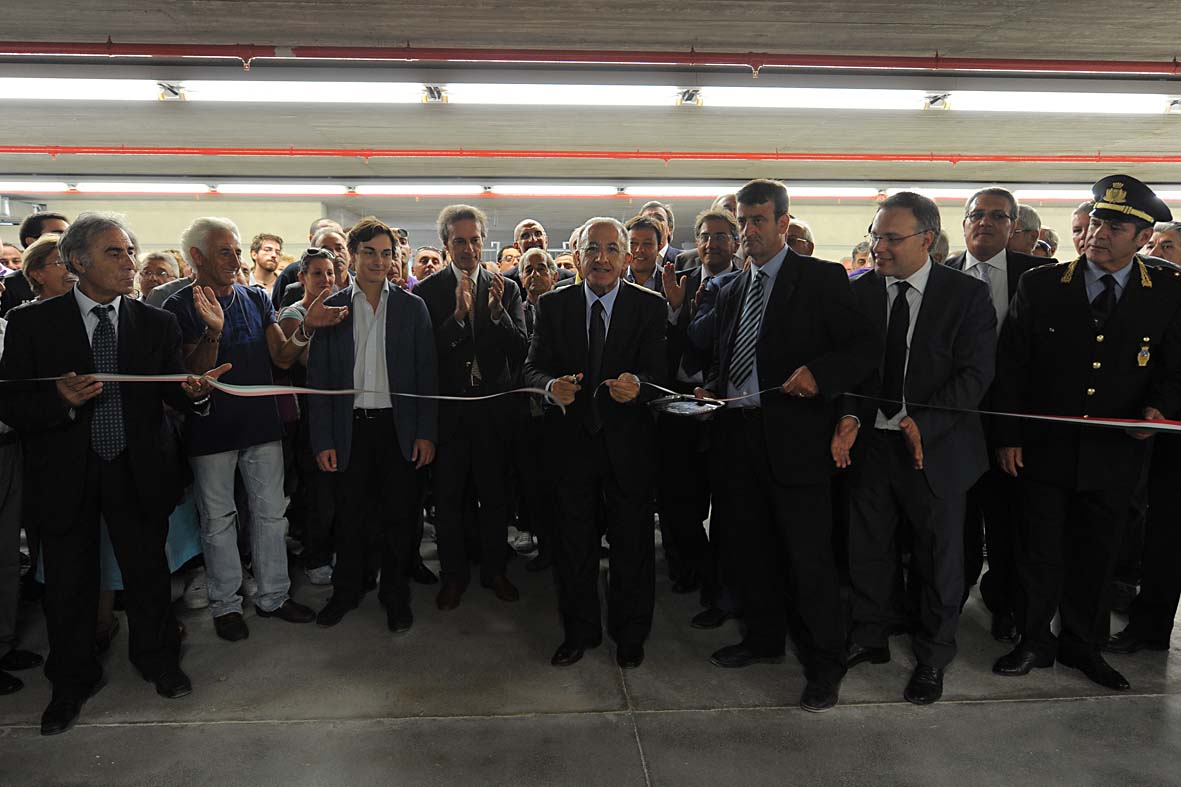 Piazza della Liberta': visita al cantiere e inaugurazione dei primi parcheggi. Salerno, 17 settembre 2010