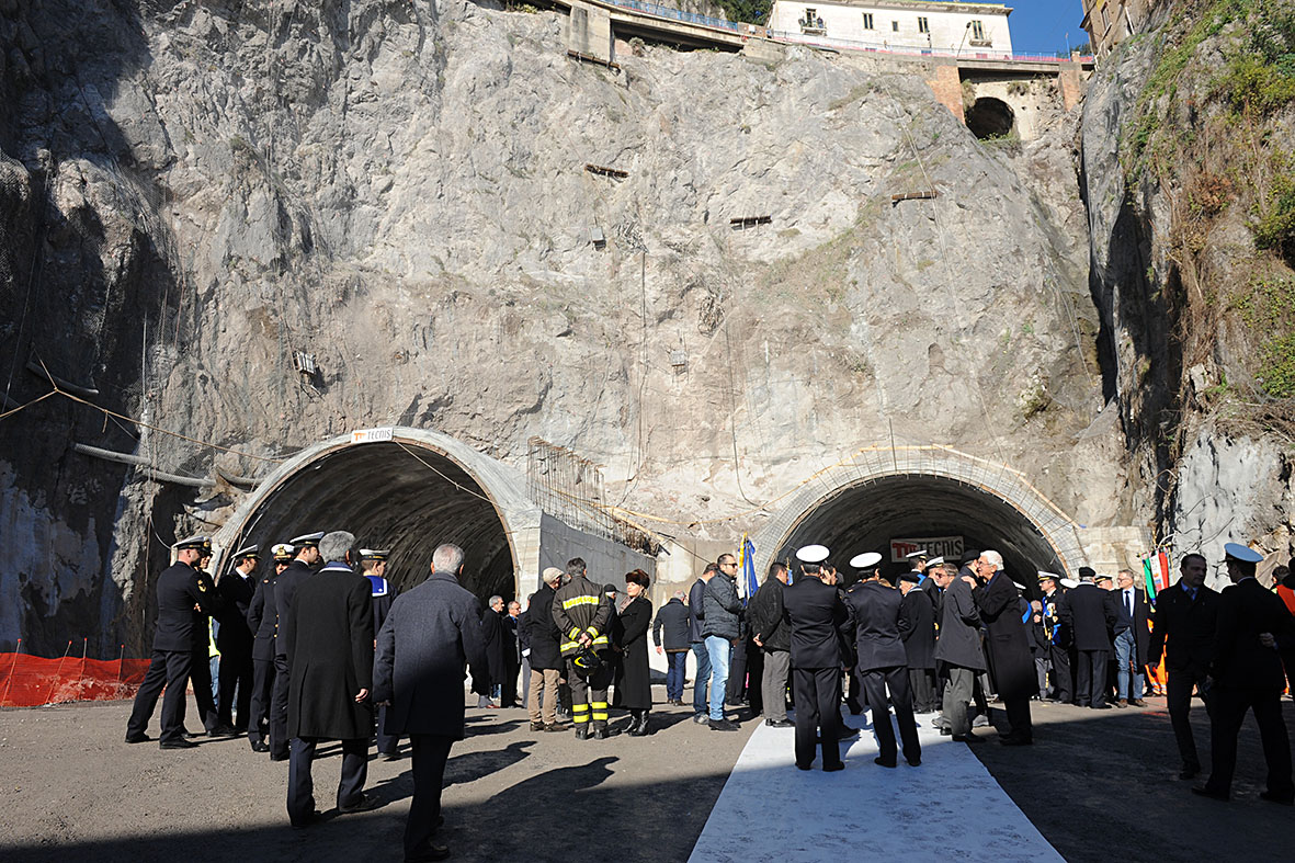 Celebrazione religiosa in occasione di Santa Barbara al cantiere di Porta Ovest