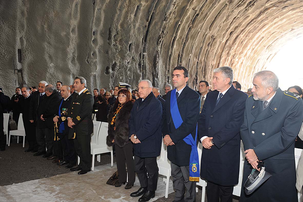 Celebrazione religiosa in occasione di Santa Barbara al cantiere di Porta Ovest