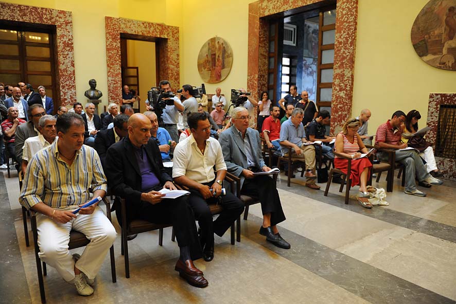 San Matteo 2009: il Sindaco De Luca presenta il programma di opere e lavori pubblici. Palazzo di Citta', 2 settembre 2009