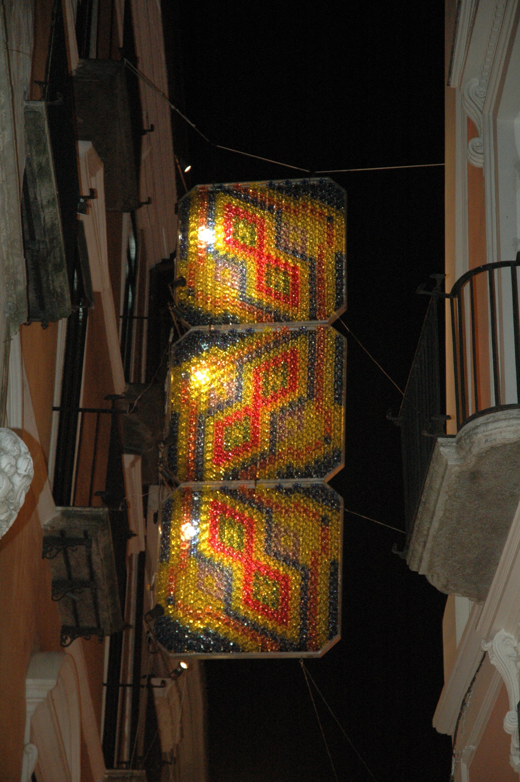 Salerno, Notti di Luce 2008. Via Mercanti