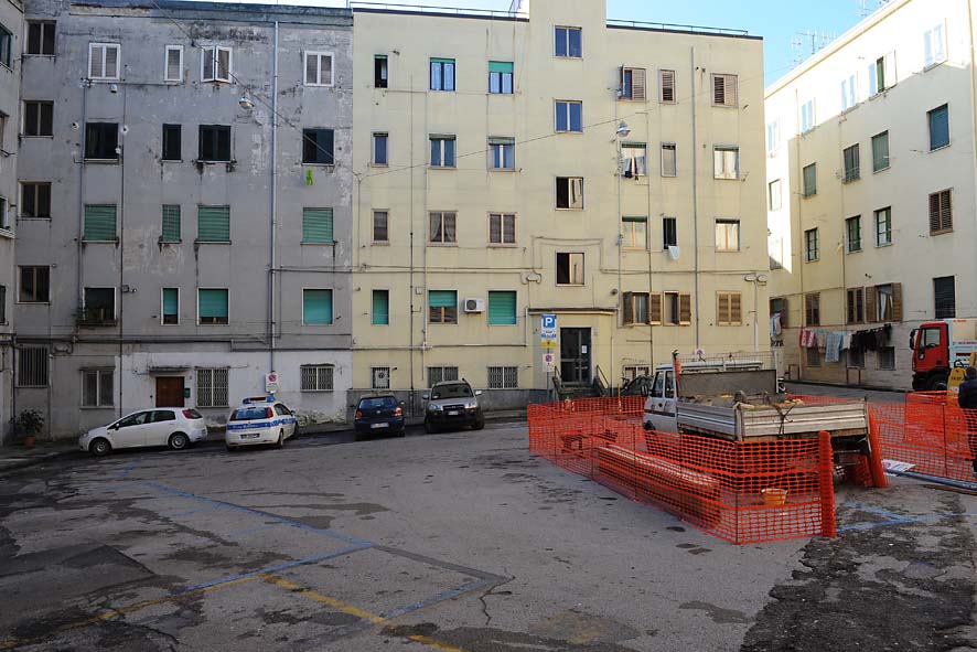 Inizio lavori via Mascia e via Generale Amaturo. Salerno, 18 gennaio 2010