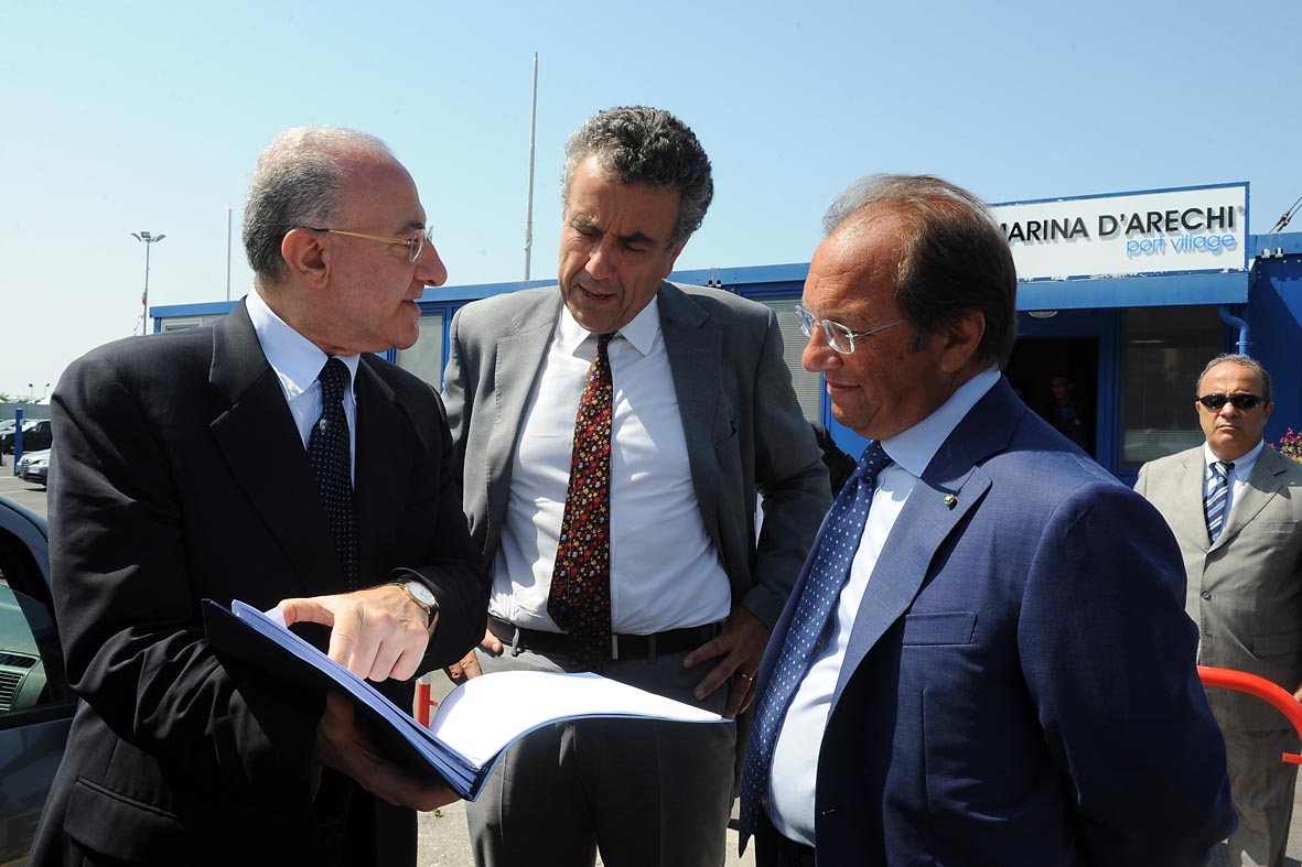 Il Ministro Barca visita il Porto Marina d'Arechi