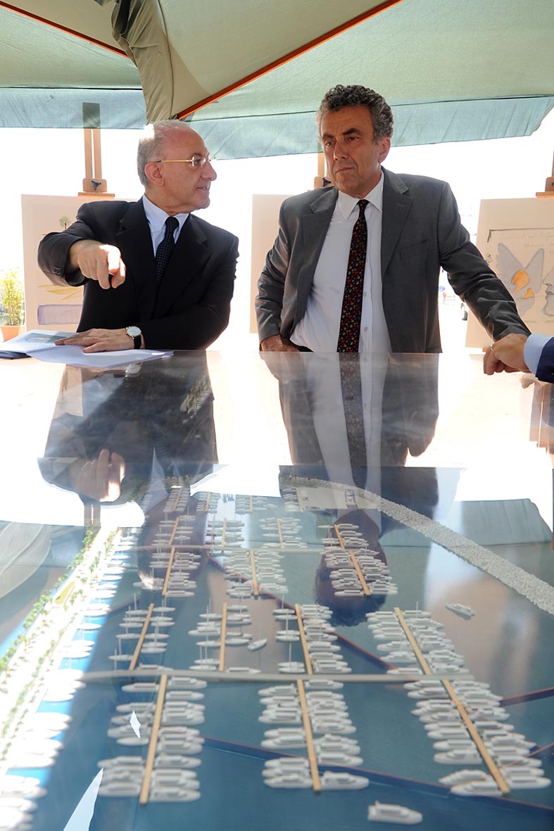 Il Ministro Barca visita il Porto Marina d'Arechi