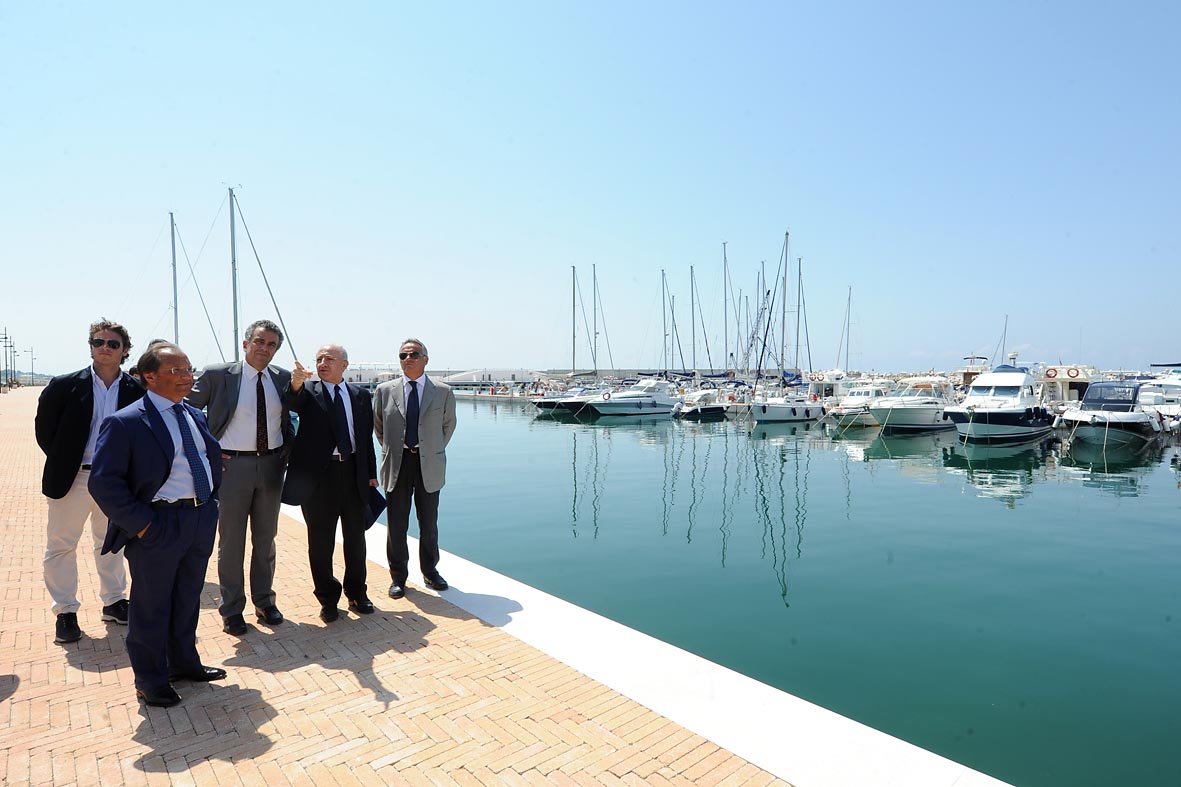 Il Ministro Barca visita il Porto Marina d'Arechi