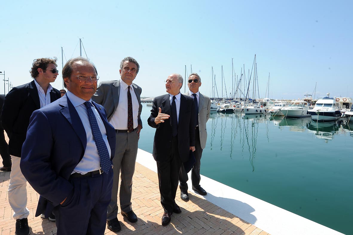 Il Ministro Barca visita il Porto Marina d'Arechi