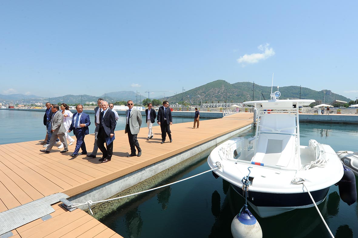 Il Ministro Barca visita il Porto Marina d'Arechi