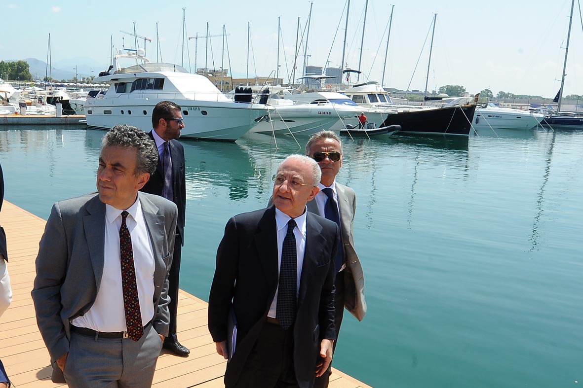 Il Ministro Barca visita il Porto Marina d'Arechi