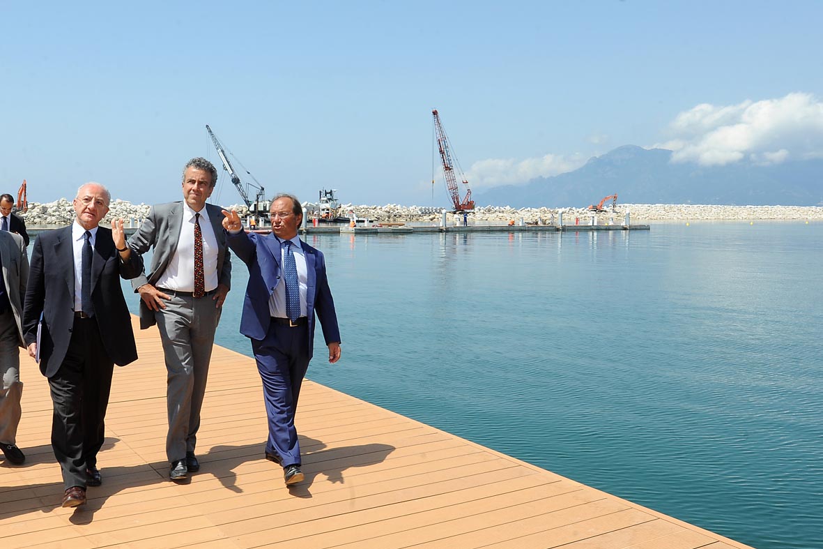 Il Ministro Barca visita il Porto Marina d'Arechi