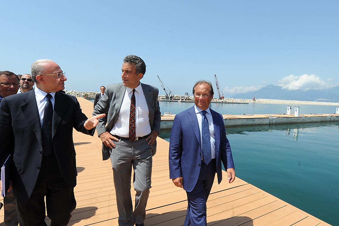 Il Ministro Barca visita il Porto Marina d'Arechi
