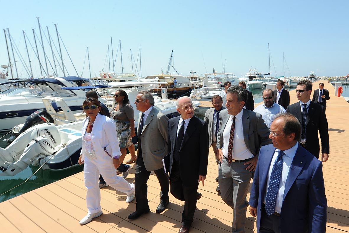Il Ministro Barca visita il Porto Marina d'Arechi