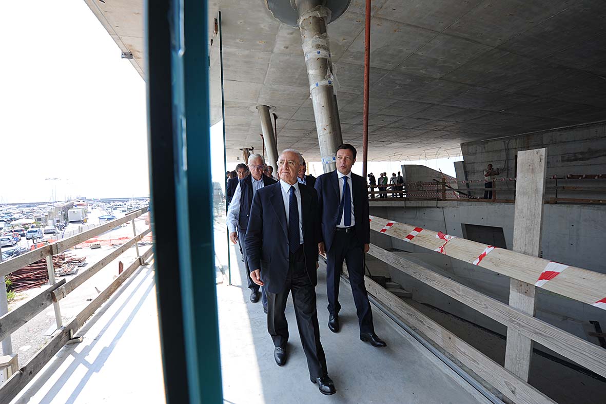 Visita al cantiere della Stazione Marittima